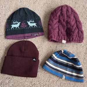 Smartwool Women's Knit Beanies - Burgundy, Purple, Multicolor